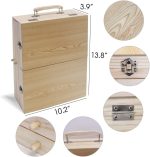 Deluxe Art Supplies, 88 Pieces Art Set in Portable Wooden Case, with 2 Drawing Books and 4 Canvas Panels, Professional Art Set for Painting & Drawing, Art Kit for Kids, Teens and Adults/Gift - Image 7